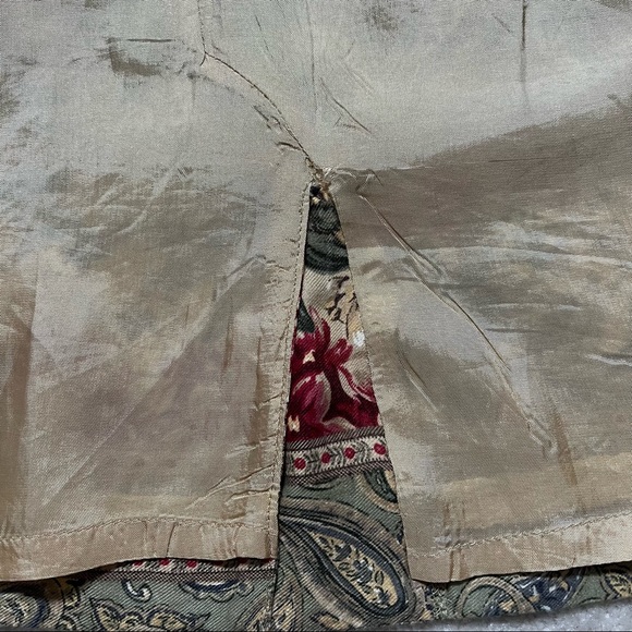 Talbots Paisley Pencil Skirt Womens 13 Rayon Multicolor Floral - Picture 4 of 6